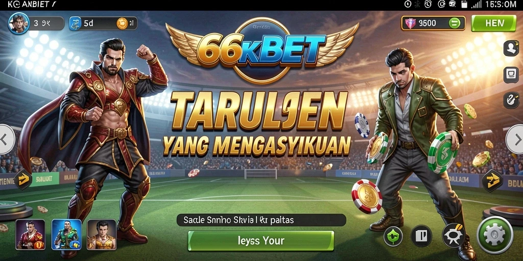 Tampilan gameplay 66KBET yang seru dan mendebarkan.