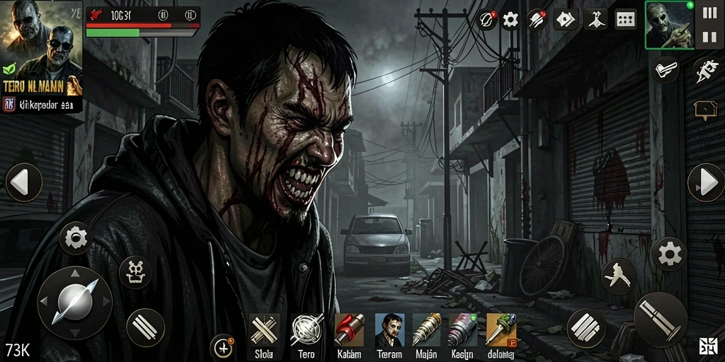 Gameplay menakutkan di dunia gelap 73K.