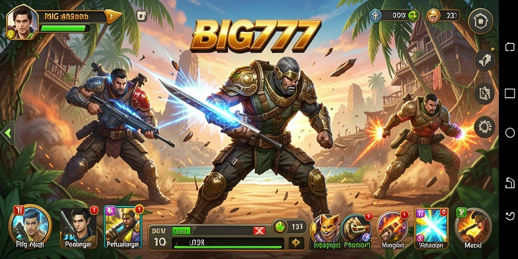 Gameplay mendebarkan dengan grafis yang menawan dalam BIG777.