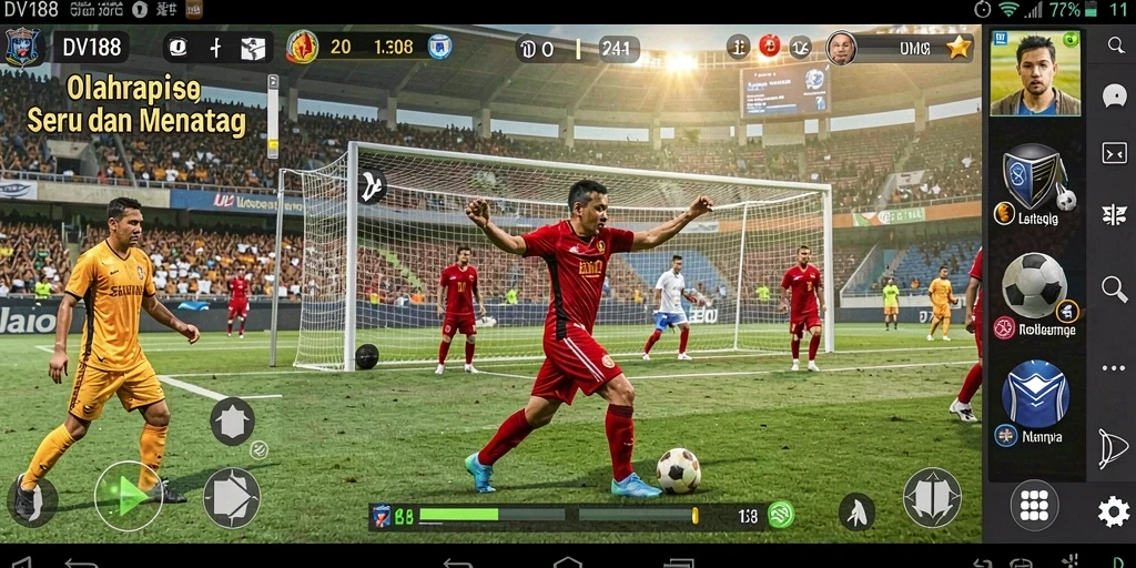 Gameplay menarik dari DV188 dalam pertandingan olahraga.