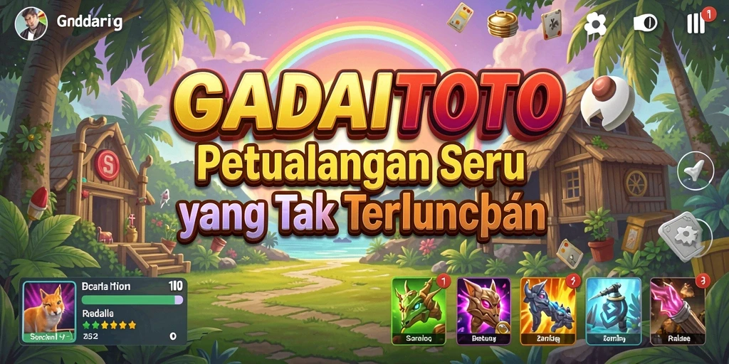 Tampilan gameplay seru dan penuh petualangan di GADAITOTO.