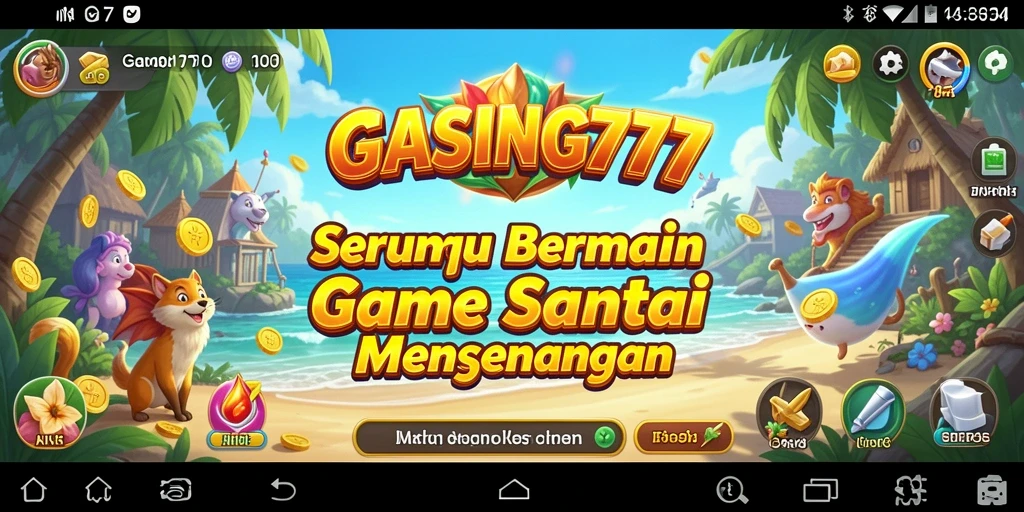 Screenshot menunjukkan gameplay santai dan seru dari GASING777.