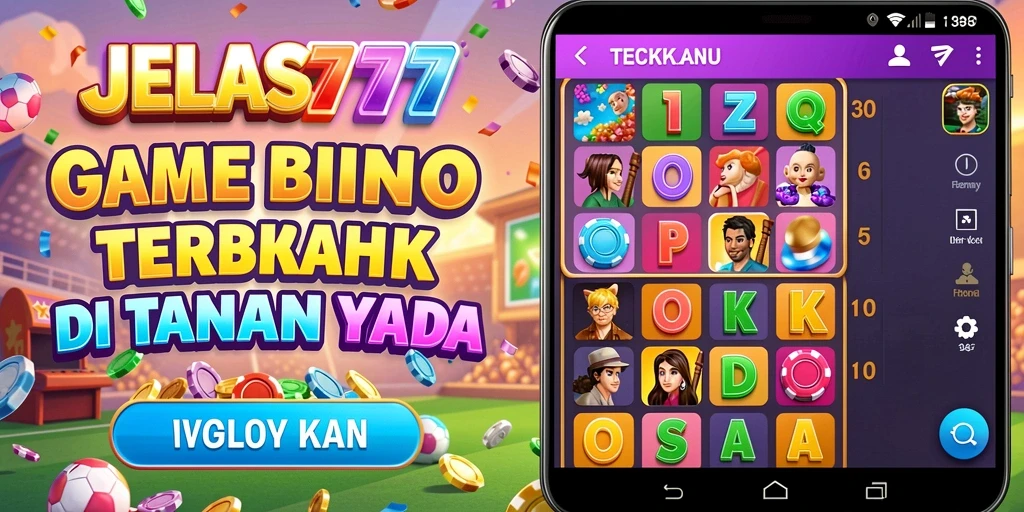 Tampak gameplay menarik dari JELAS777 dengan fitur Bingo yang unik.