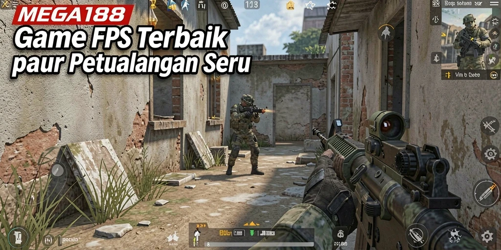 Tampilan gameplay seru dalam MEGA188 dengan aksi FPS yang mendebarkan.