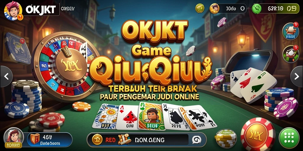 Tampilan gameplay seru QiuQiu di OKJKT.