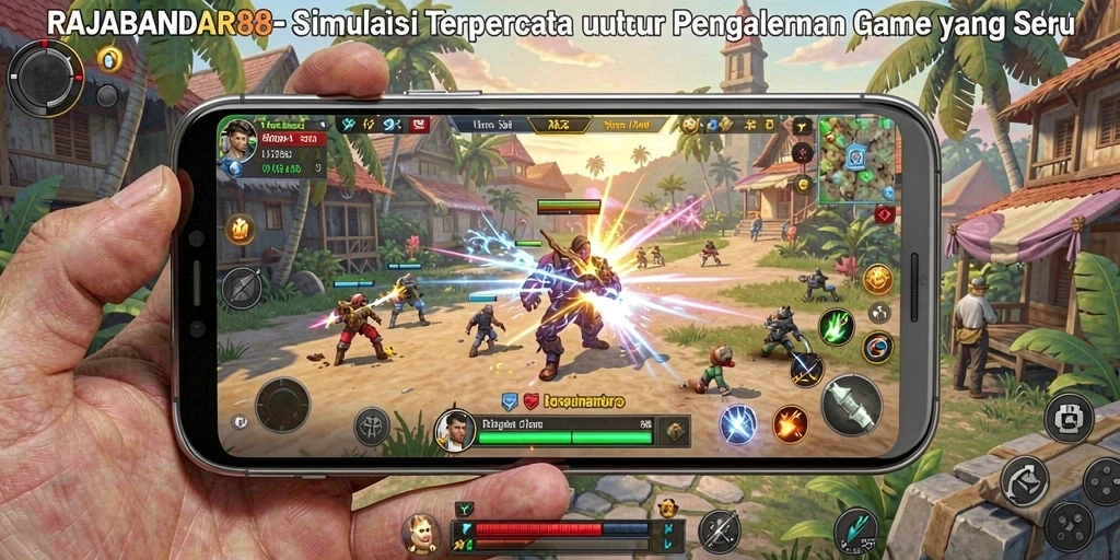 Tampilan gameplay menarik dari RAJABANDAR88 yang memukau.