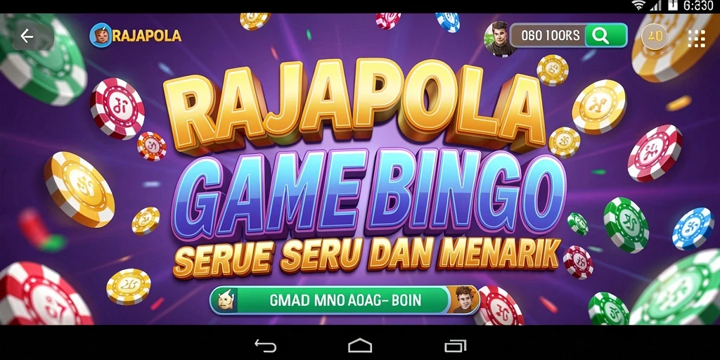 Tampilan gameplay RAJAPOLA yang menarik dengan suasana Bingo.