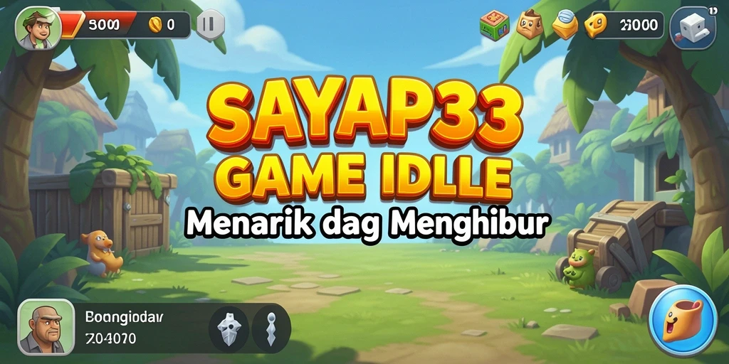Screenshot utama menunjukkan karakter aktif dalam gameplay Idle.