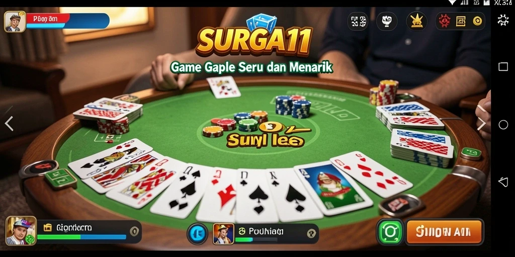 Tampilan gameplay seru dan interaktif di SURGA11.